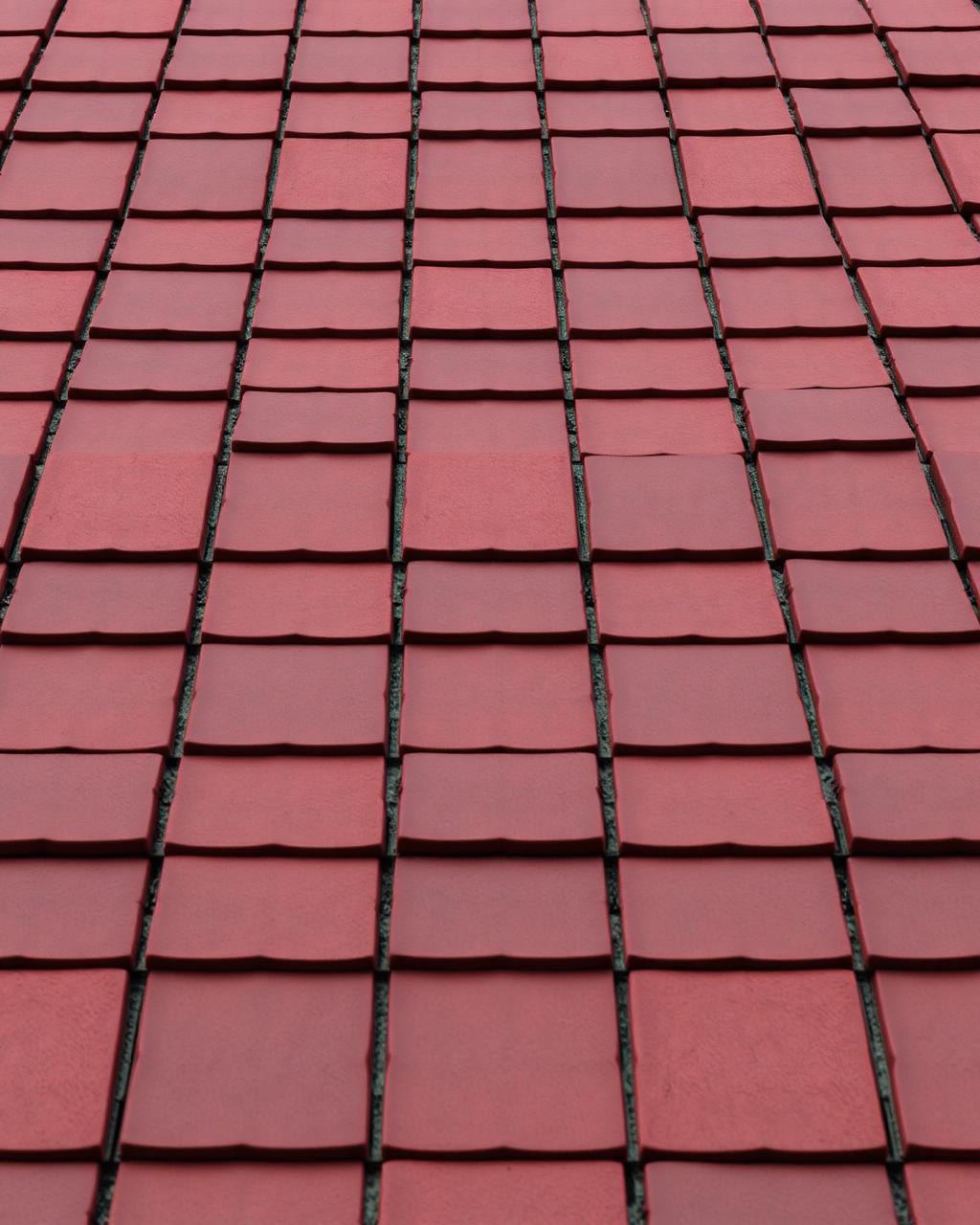 Toiture en tuiles plates